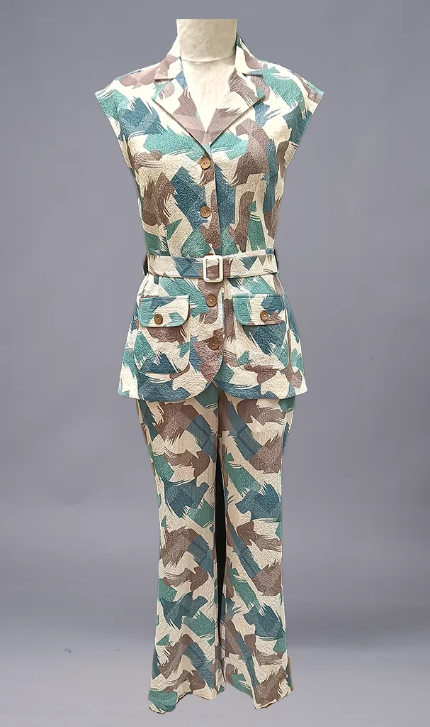 Camouflage Georgette Co-ordset (LN00159)