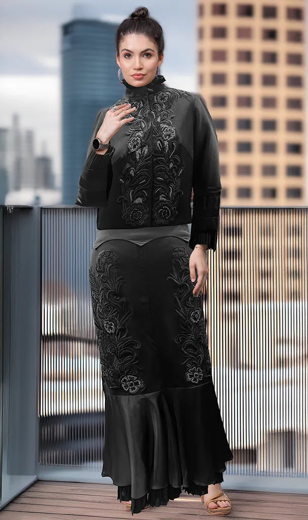 Smokey ash Jacket - Skirt (LN0056)