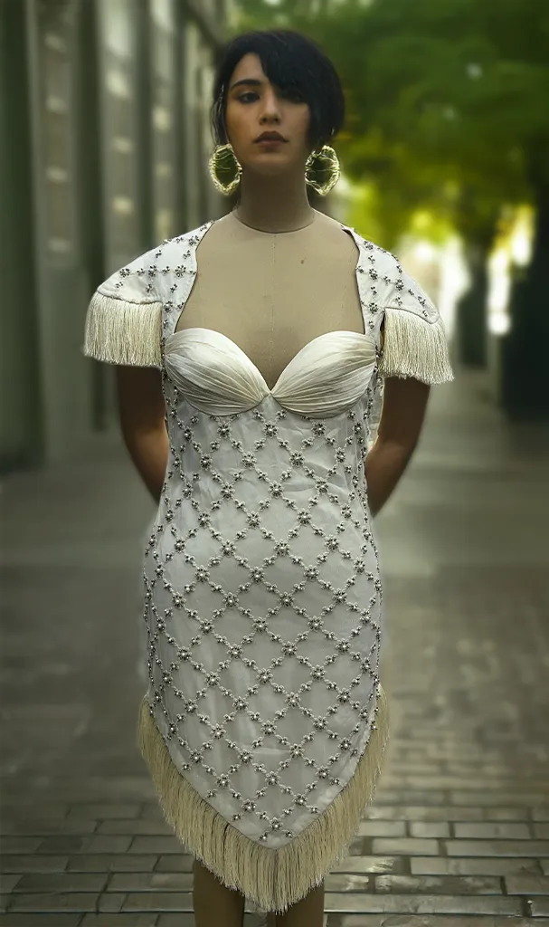 Swan Short Dress ( LN0051 )