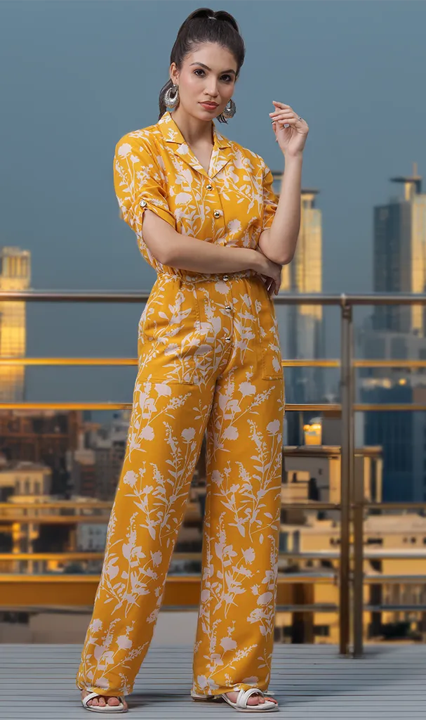 Lemon Yellow Sassy Jumpsuit (LN00141)