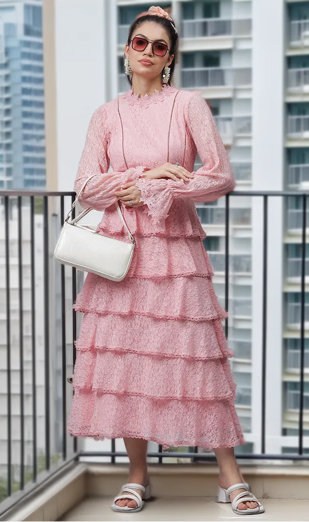 Sapphire Blue Layered Dress (LN00109)