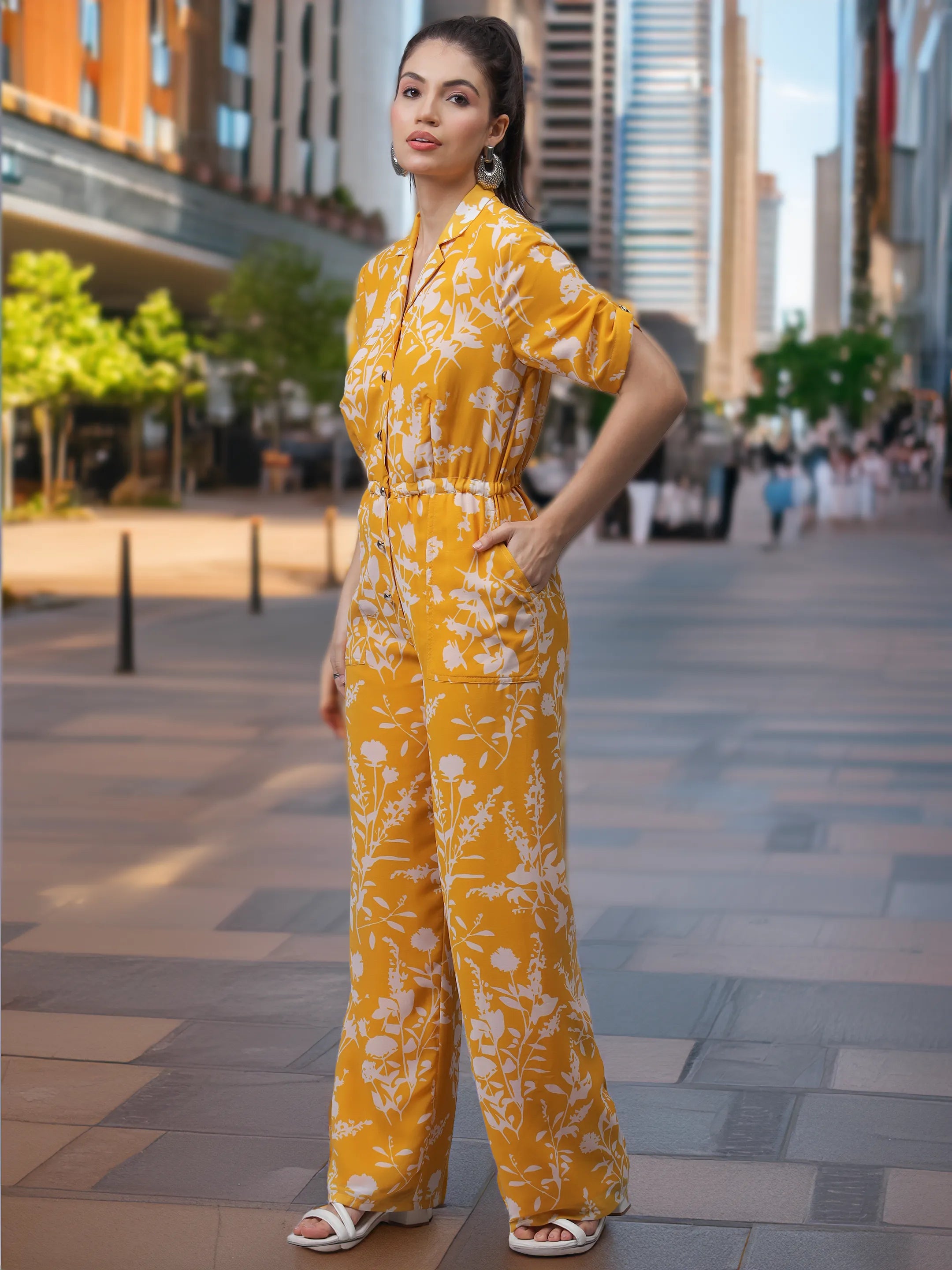 Lemon Yellow Sassy Jumpsuit LN00141
