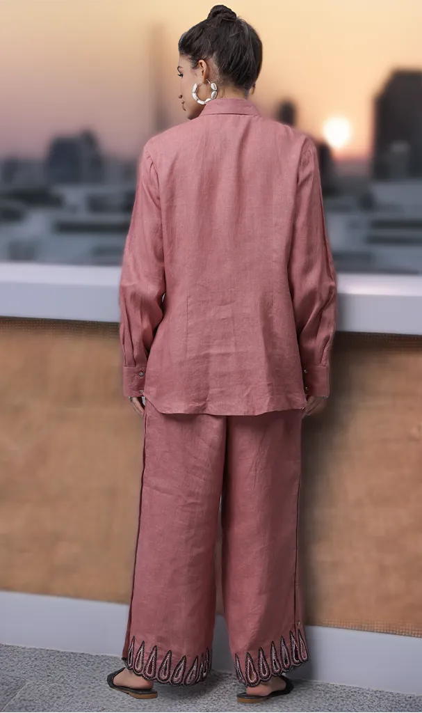 Onion Pink Floral Cordset (LN00144)