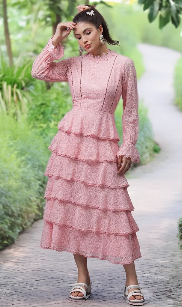 Sapphire Blue Layered Dress (LN00109)