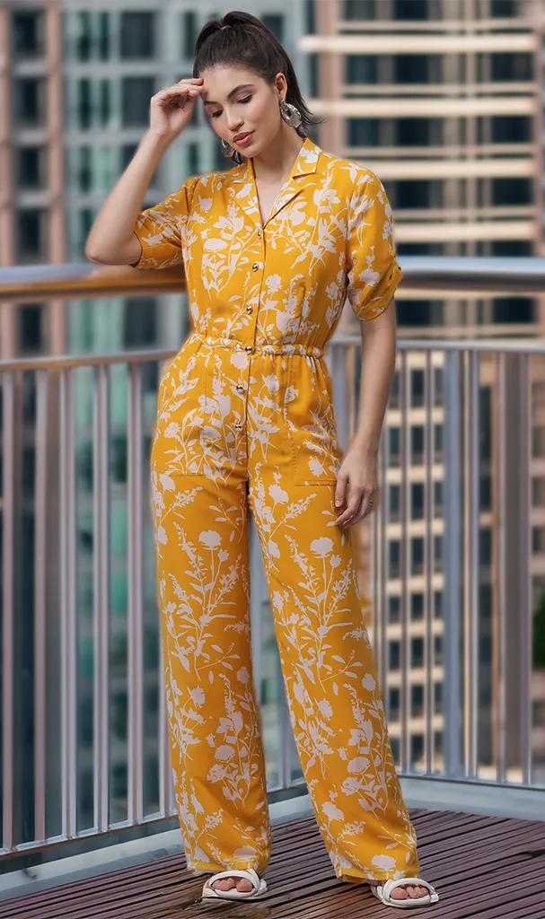 Lemon Yellow Sassy Jumpsuit (LN00141)