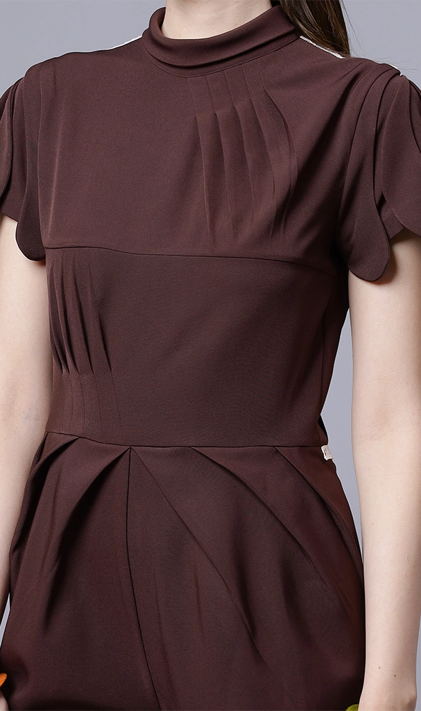 Chocolate Brown Long Jumpsuit ( LN0046 )