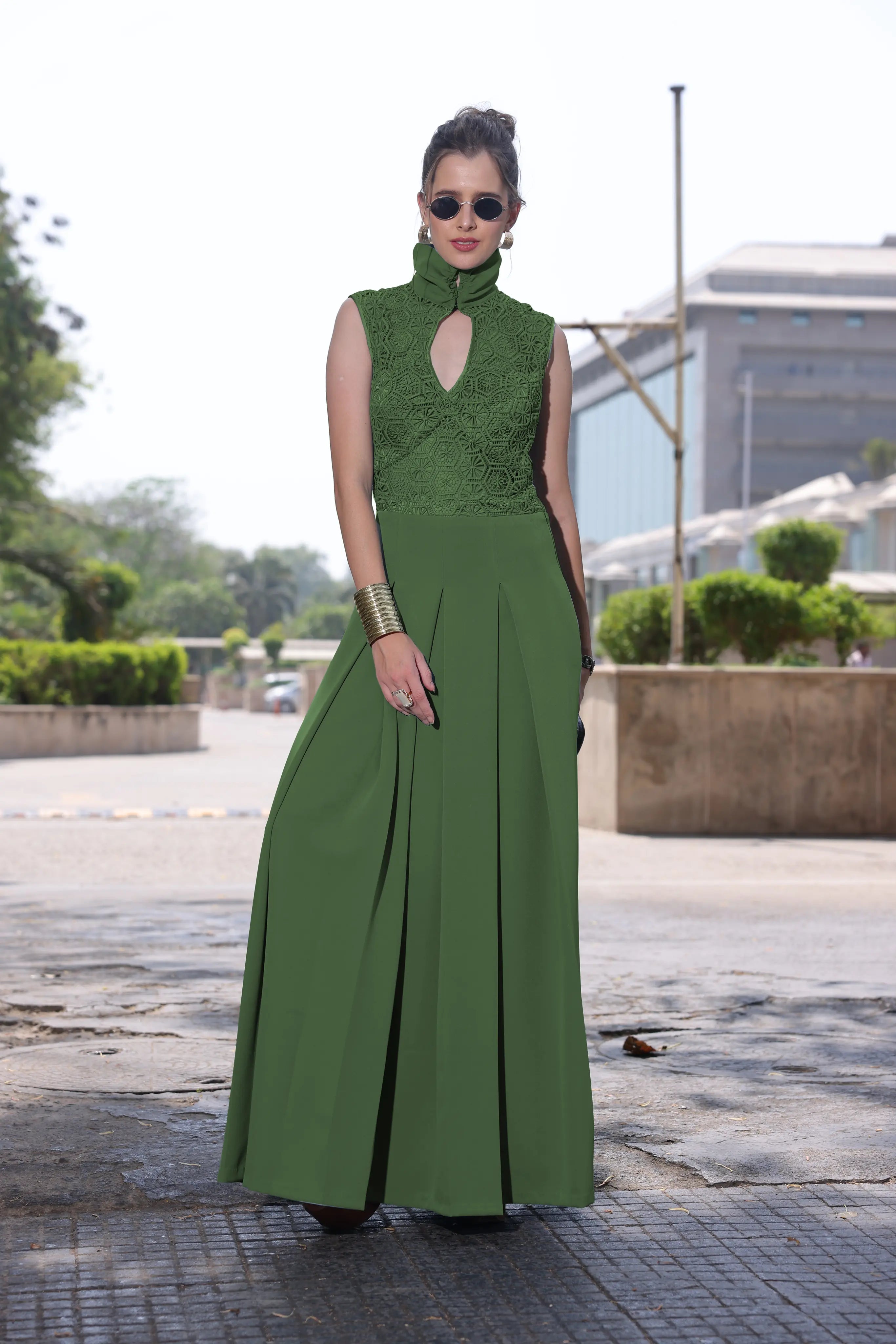 White Long Dress (Gown) ( LN0060 )